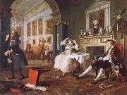 William Hogarth Marriage a la Mode ii The Tete a Tete oil